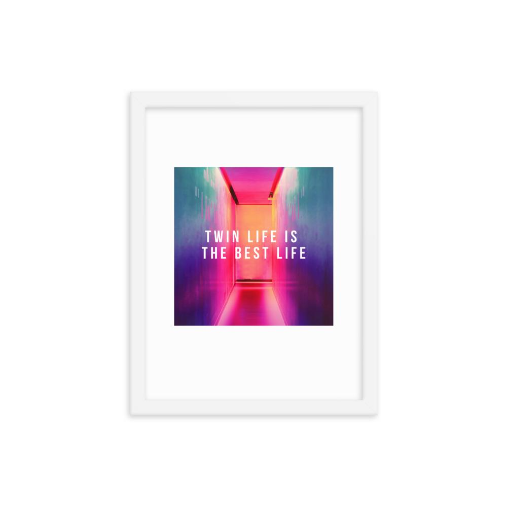 Twin Life is The Best Life Framed poster - Twinning Store