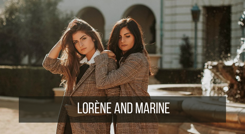 twin sisters Lorène and Marine