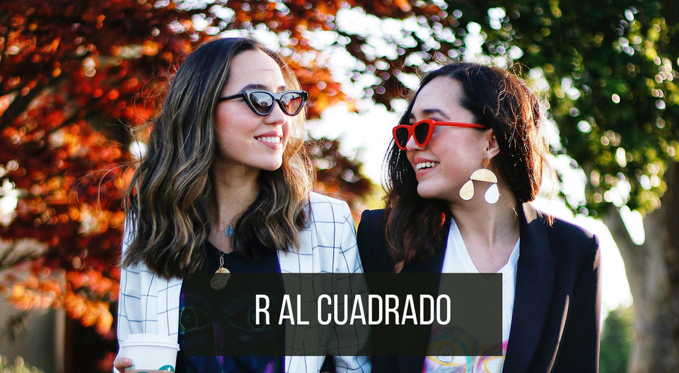 Twin sisters behind the blog R al Cuadrado
