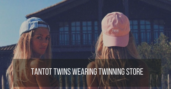 Twinning Store Khassani Swimwear Tantot Twins wearing Twinning Store Twin hats
