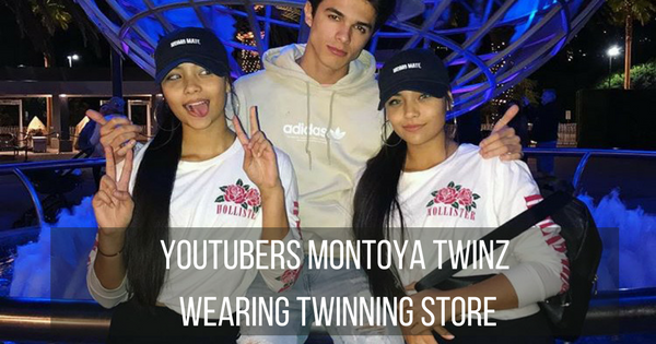 YouTubers Montoya Twinz wearing Twinning Store